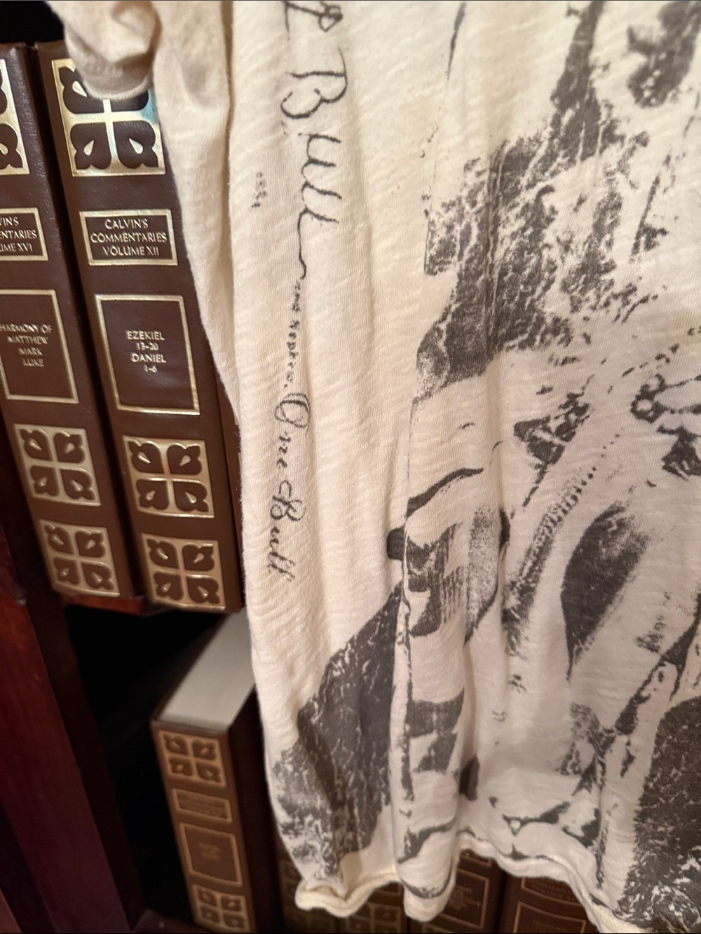Magnolia Pearl Cream Graphic Tee with Black Print - Picture 4 of 5